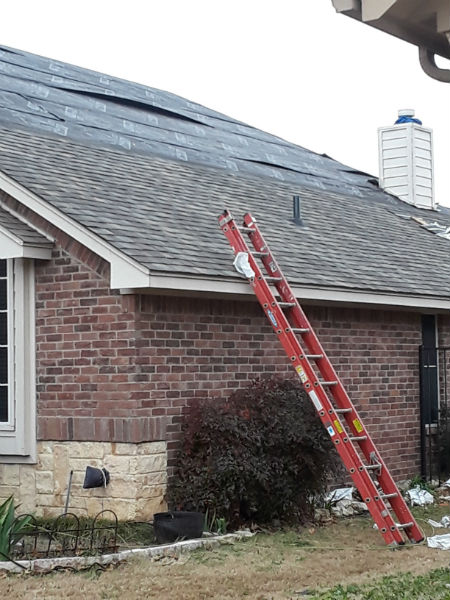 Saginaw shingle roof replacement during